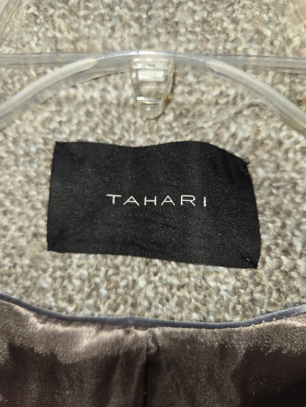 Tahari Women's 8 Tweed Wool-Blend Double-Breasted Coat - Picture 6 of 14